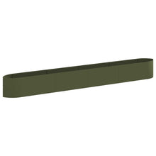 Verhoogd Tuinbed Olijfgroen 380 x 40 x 40 cm Staal