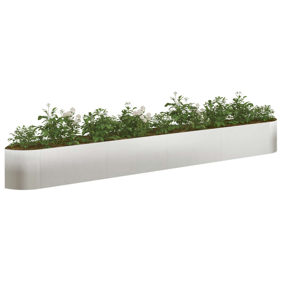 Verhoogd Tuinbed Roestvrij staal 380 x 40 x 40 cm Staal
