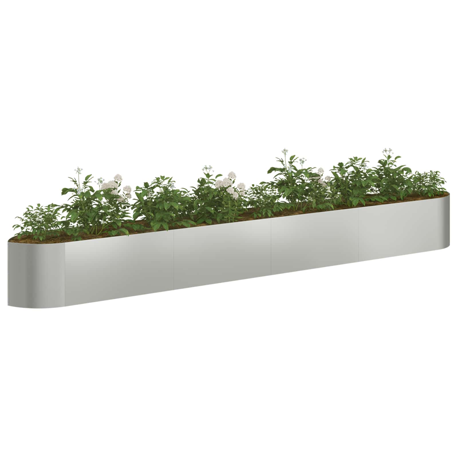 Verhoogd Tuinbed Gegalvaniseerd staal 380 x 40 x 40 cm Staal