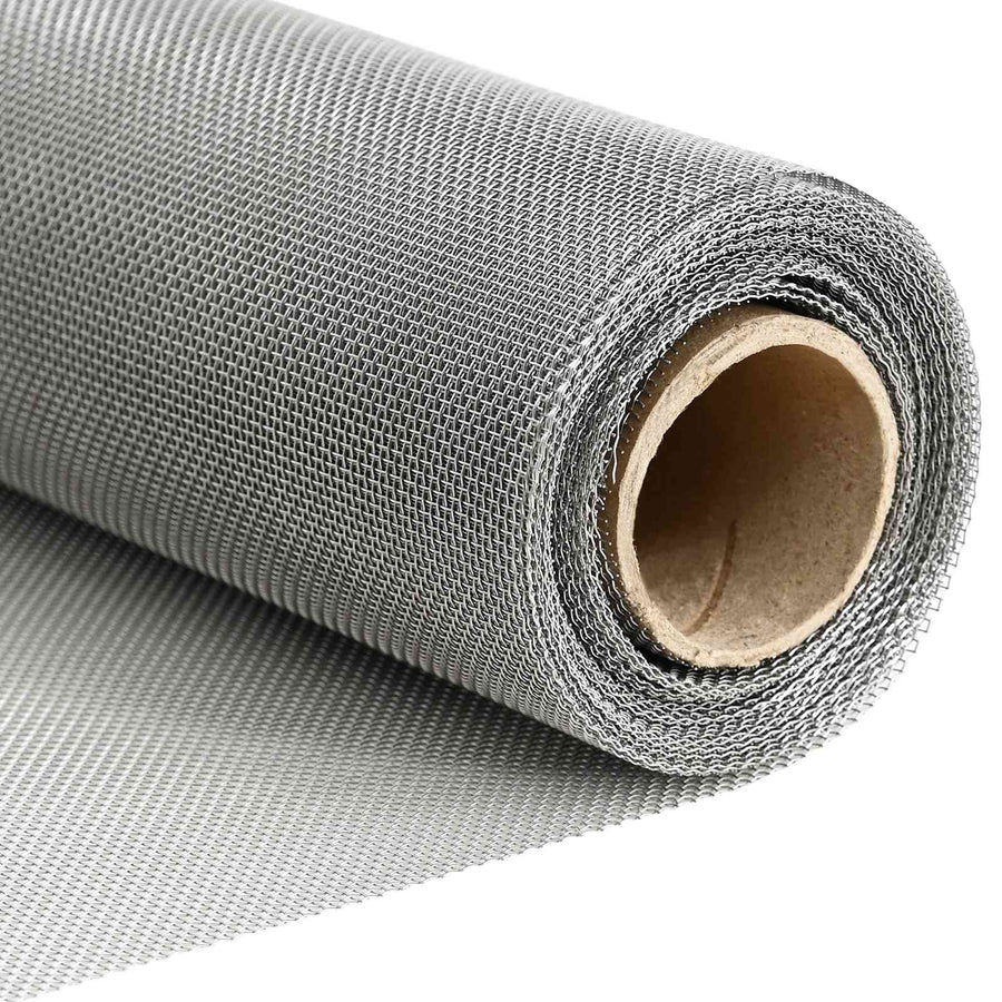 Gaas Scherm 20 x 1000 cm 20 Mesh RVS 201 Zilverkleurig