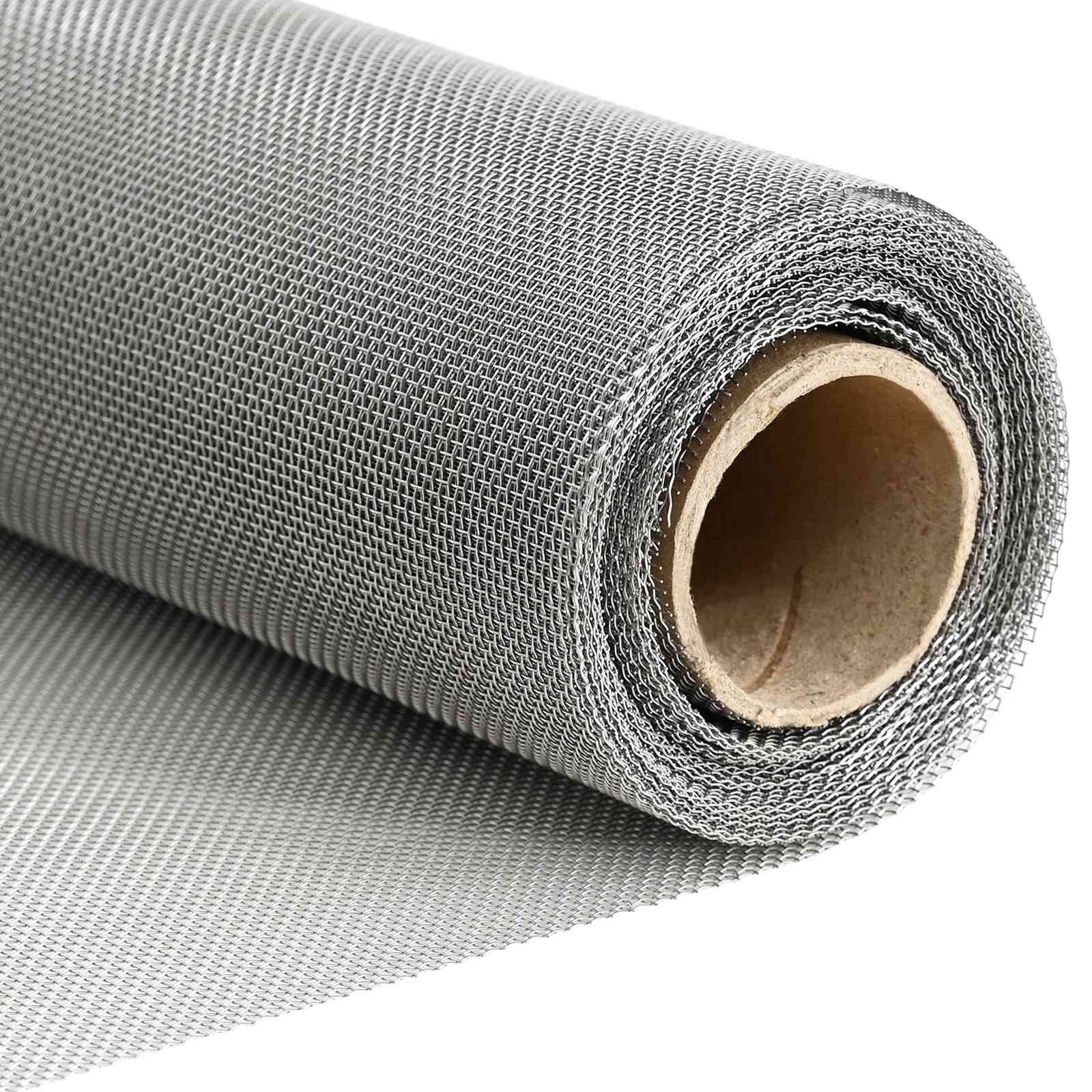 Gaas Scherm 20 x 2000 cm 20 Mesh RVS 201 Zilverkleurig