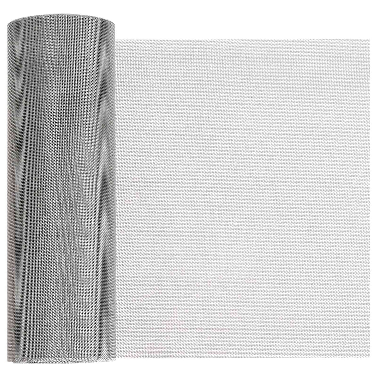 Gaas Scherm 20 x 500 cm 30 Mesh RVS 201 Zilverkleurig