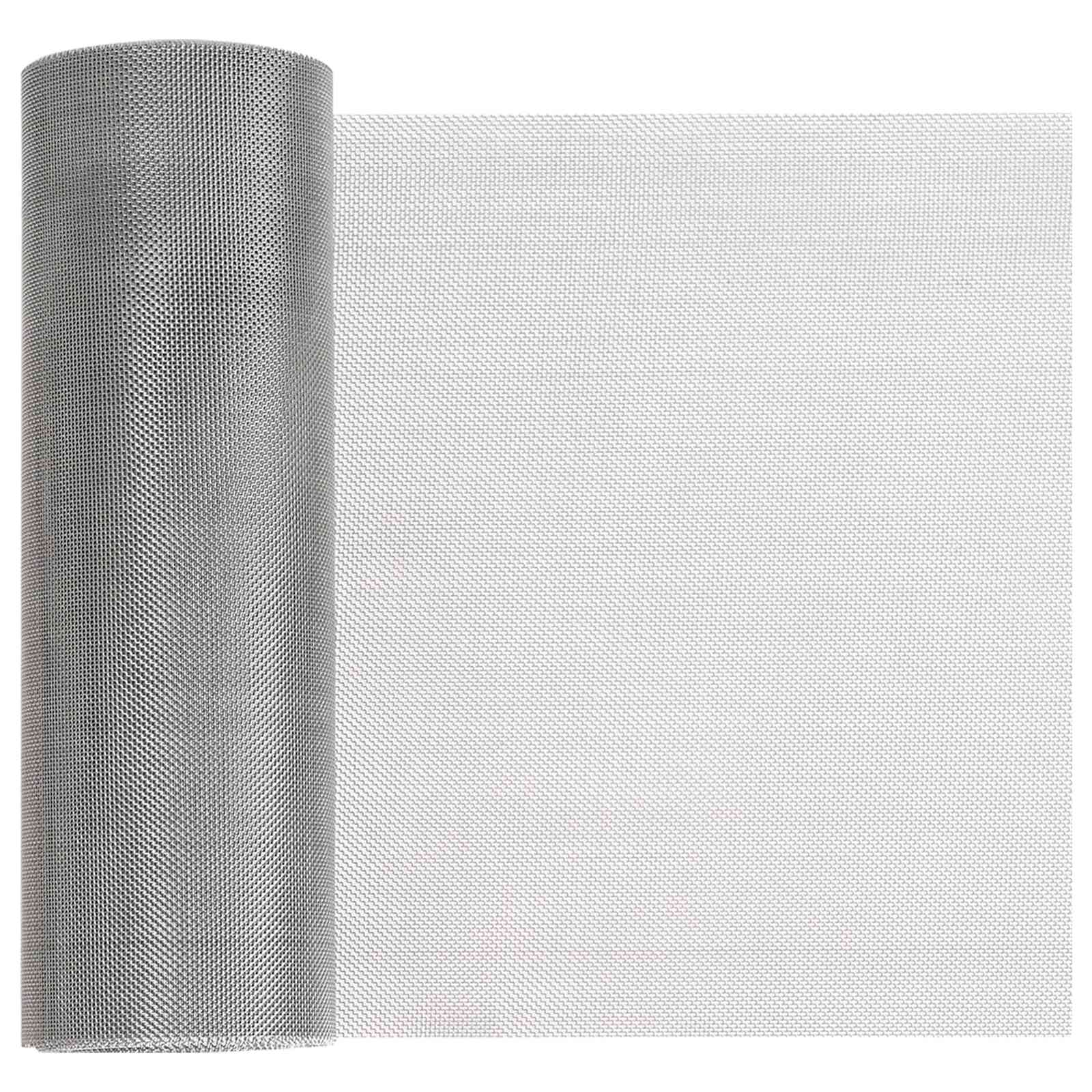 Gaas Scherm 20 x 2000 cm 30 Mesh RVS 201 Zilverkleurig