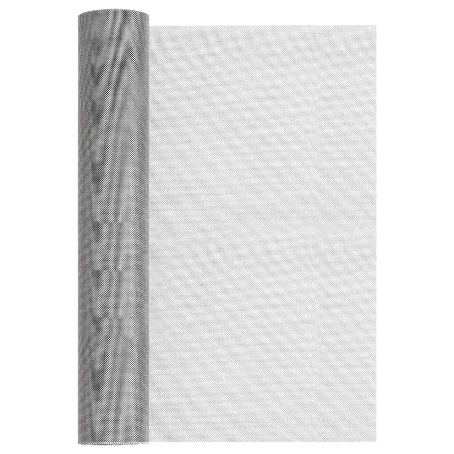 Gaas Scherm 40 x 500 cm 30 Mesh RVS 201 Zilverkleurig
