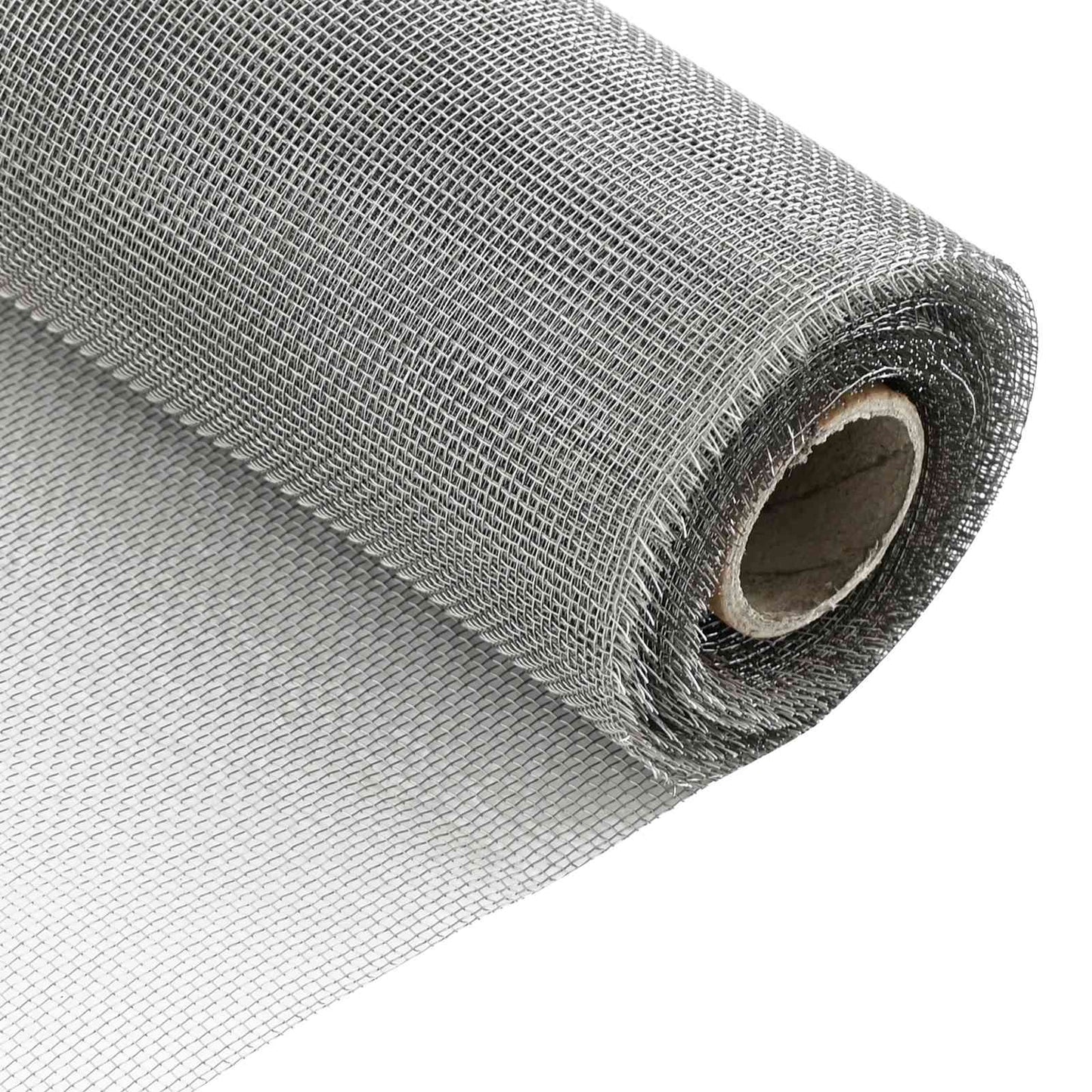 Gaasnet 80 x 500 cm 18 Mesh RVS 201 zilver