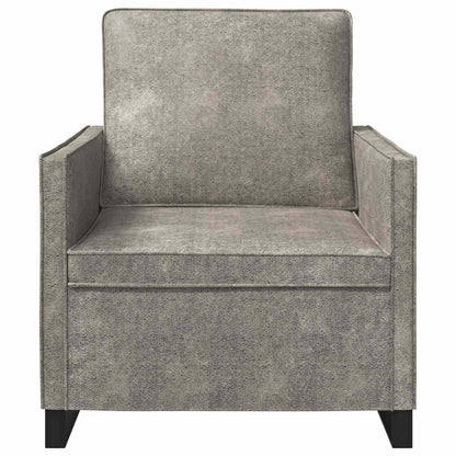 Fauteuil Lichtgrijs 70 x 81 x 82 cm Faux Suède Stof