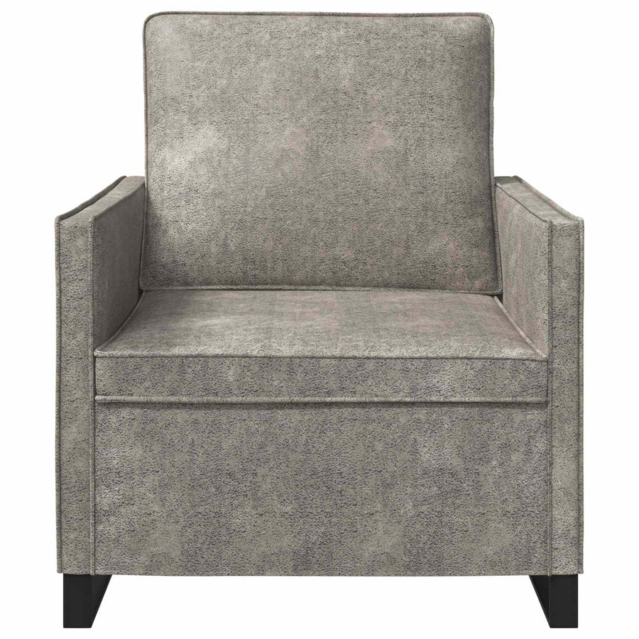 Fauteuil Lichtgrijs 70 x 81 x 82 cm Faux Suède Stof