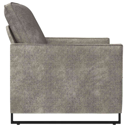 Fauteuil Lichtgrijs 70 x 81 x 82 cm Faux Suède Stof