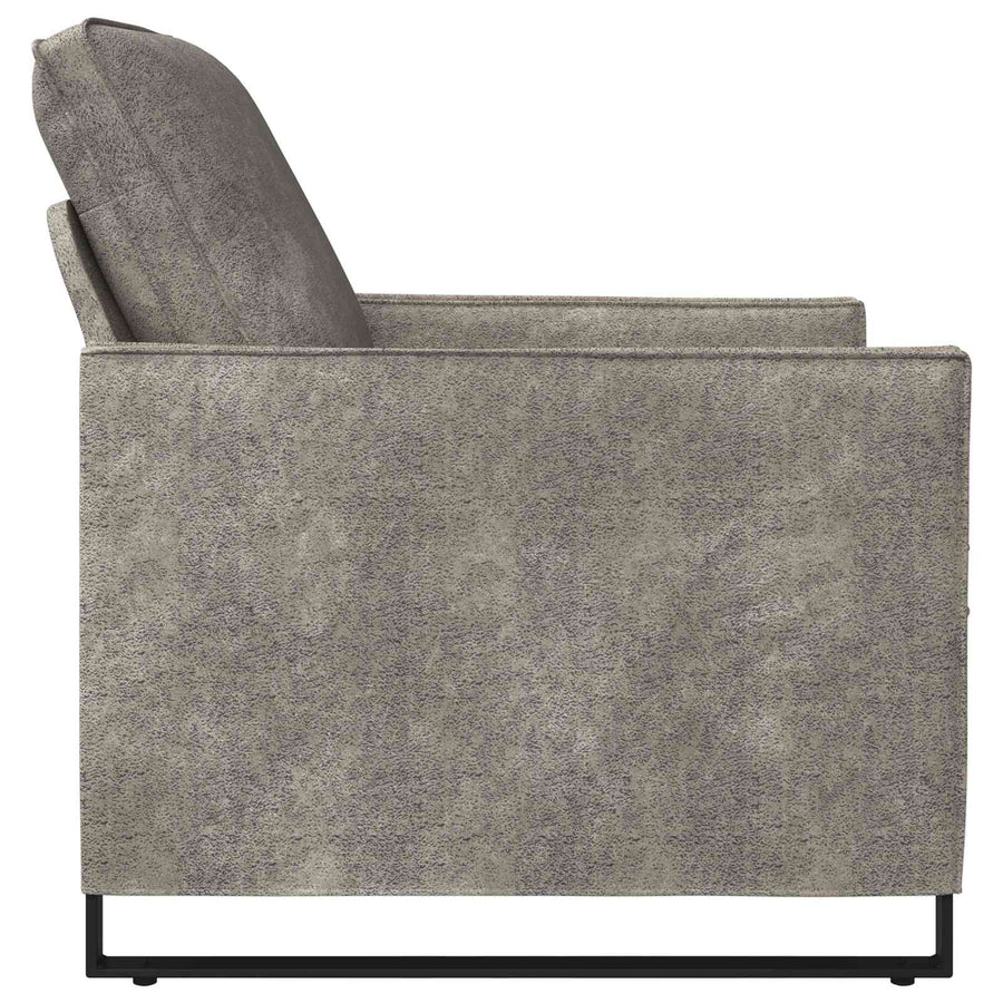 Fauteuil Lichtgrijs 70 x 81 x 82 cm Faux Suède Stof