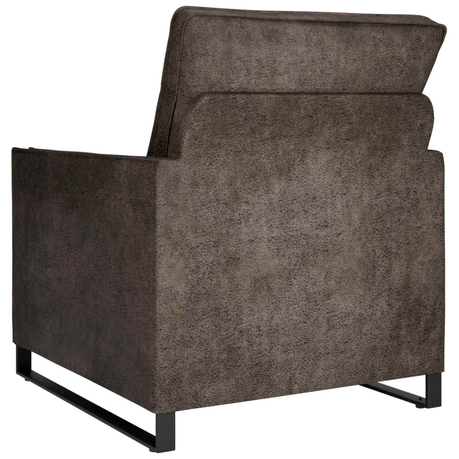 Enkele sofa Donkergrijs 70 x 81 x 82 cm Faux Suède Stof