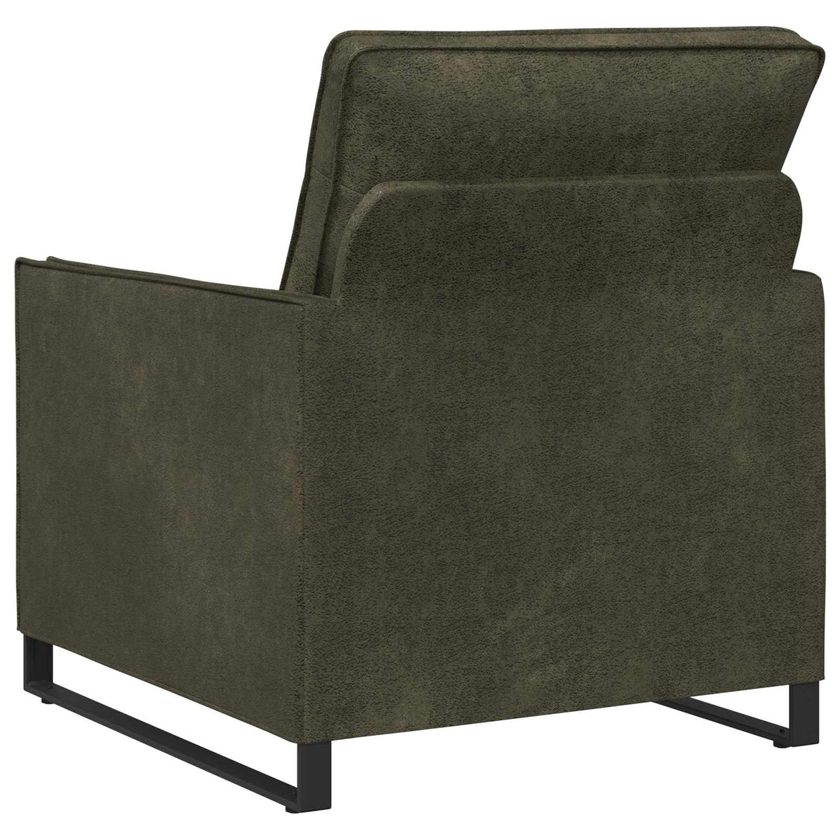 Fauteuil Legergroen 70 x 81 x 82 cm Faux Suède Stof