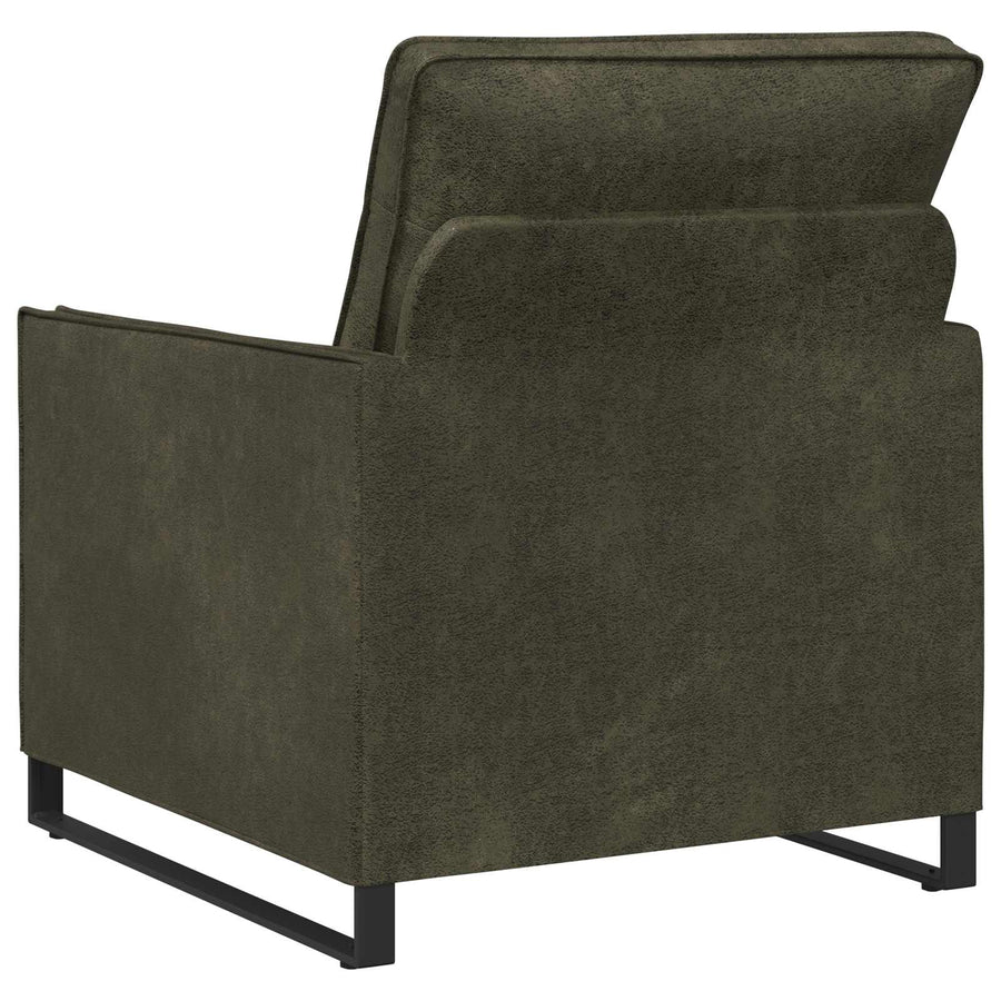 Fauteuil Legergroen 70 x 81 x 82 cm Faux Suède Stof