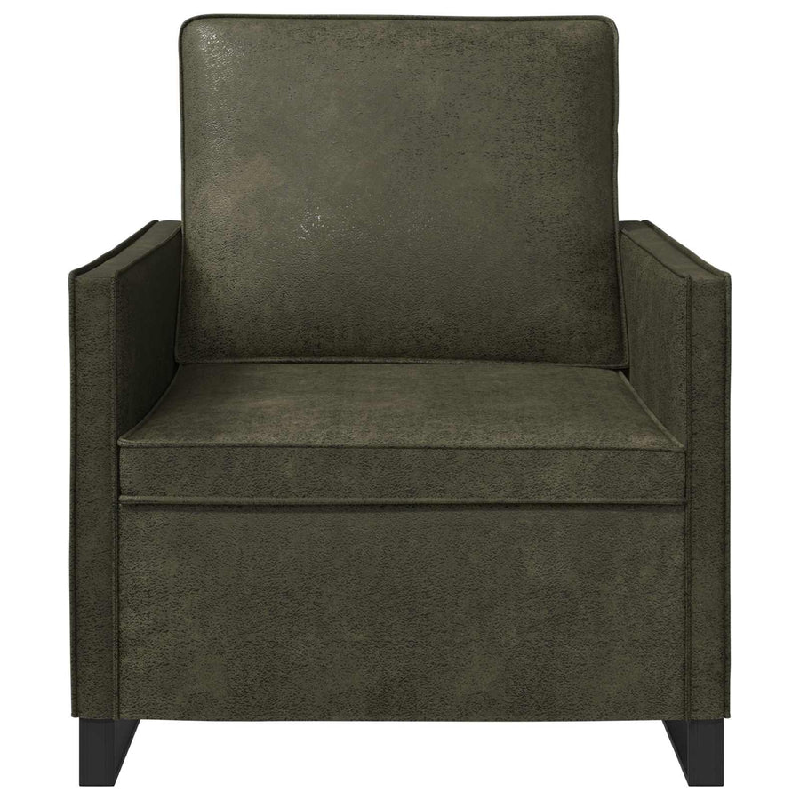 Fauteuil Legergroen 70 x 81 x 82 cm Faux Suède Stof