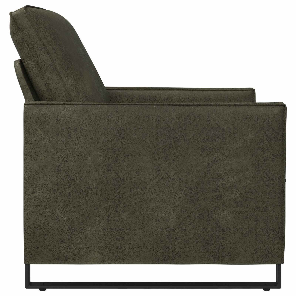 Fauteuil Legergroen 70 x 81 x 82 cm Faux Suède Stof