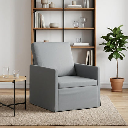 Fauteuil Lichtgrijs 70 x 81 x 82 cm Stof