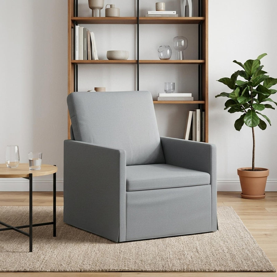 Fauteuil Lichtgrijs 70 x 81 x 82 cm Stof