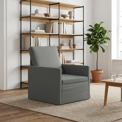Fauteuil Donkergrijs 70 x 81 x 82 cm Stof