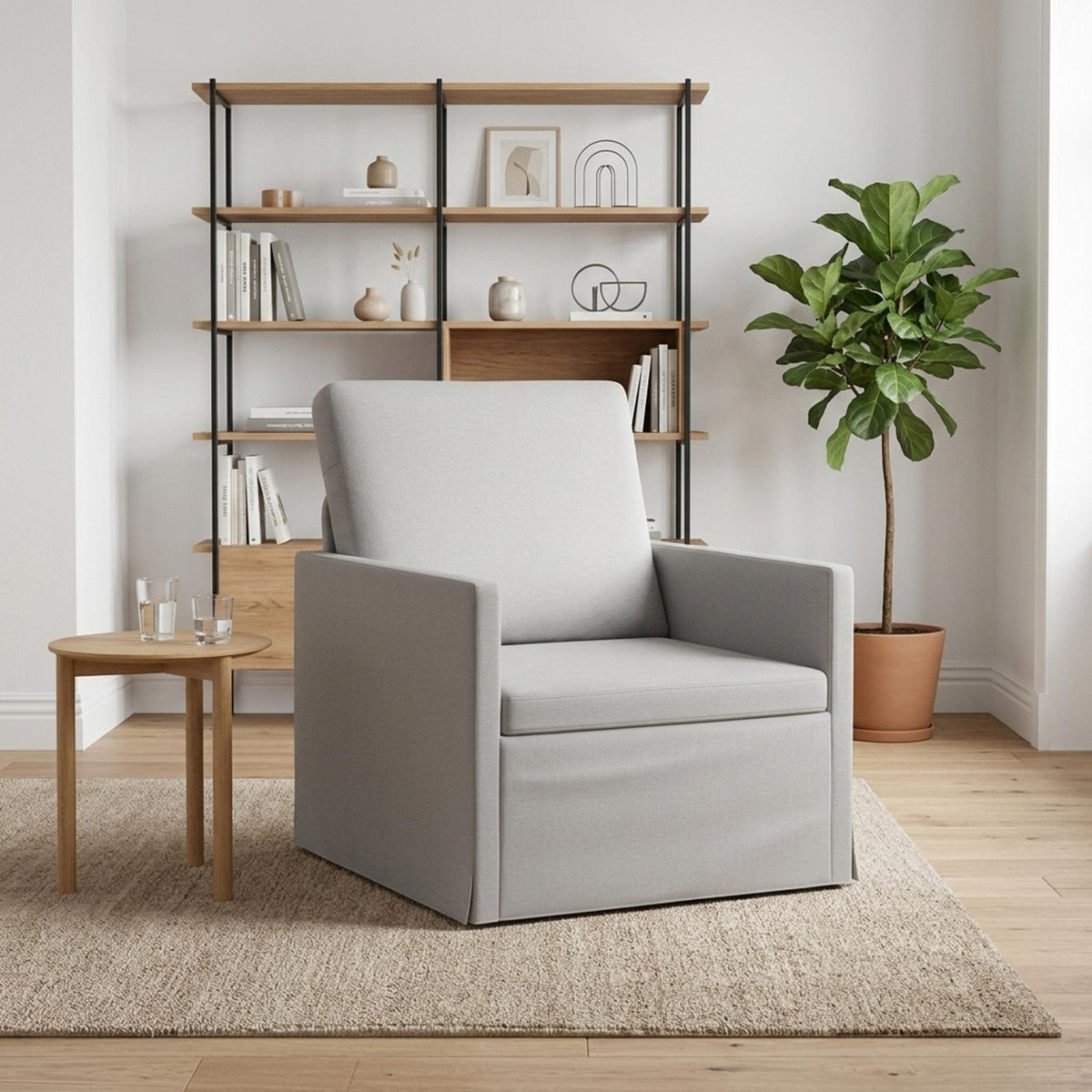 Fauteuil Wolkengrijs 70 x 81 x 82 cm Stof
