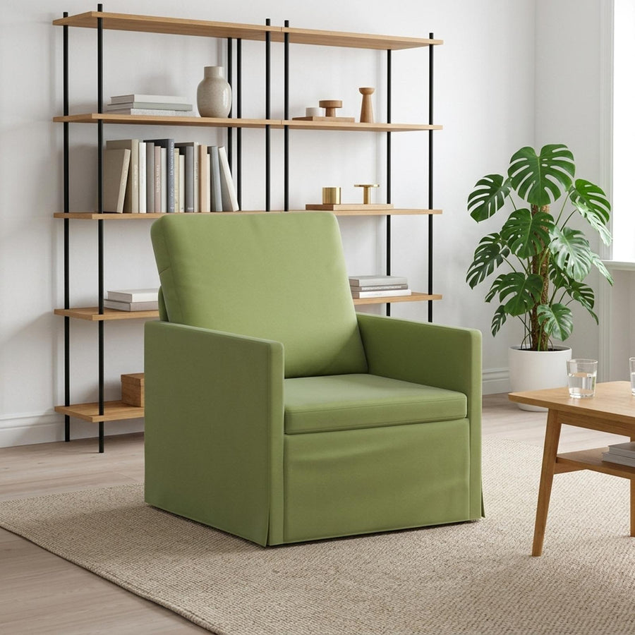 Fauteuil Lichtgroen 70 x 81 x 82 cm fluweel