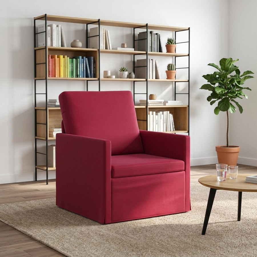 Fauteuil Wijnrood 70 x 81 x 82 cm fluweel