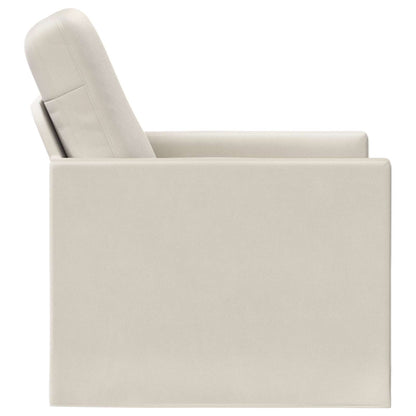 Fauteuil Crèmekleurig 70 x 81 x 82 cm fluweel