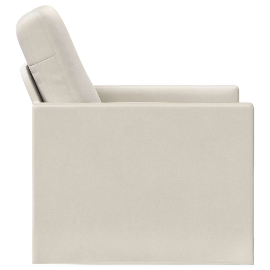 Fauteuil Crèmekleurig 70 x 81 x 82 cm fluweel