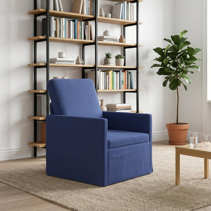 Fauteuil Politieblauw 70 x 81 x 82 cm fluweel