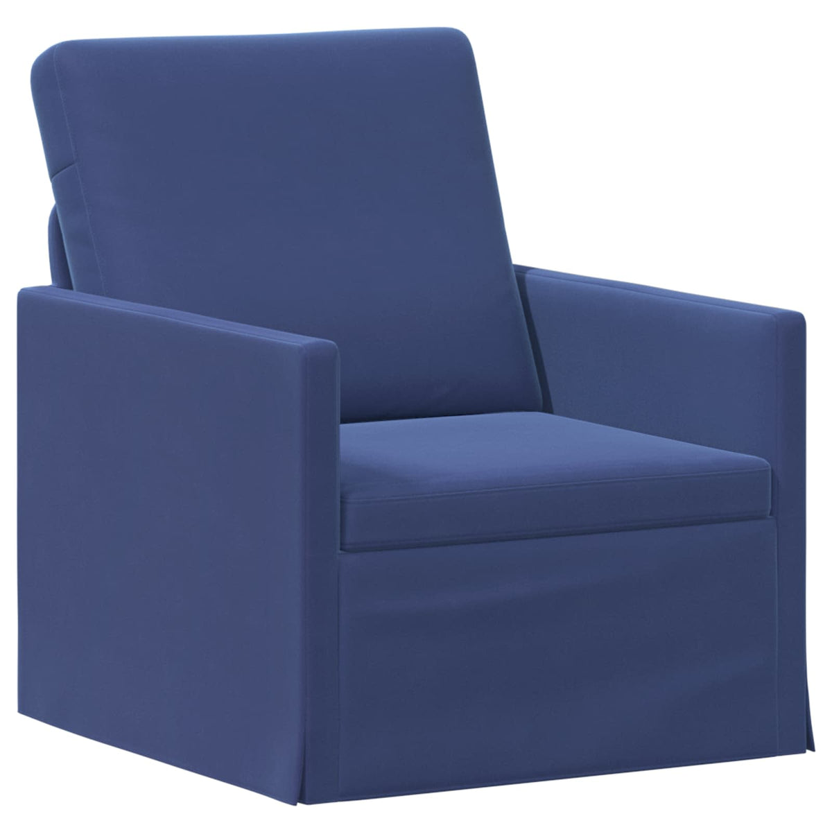 Fauteuil Politieblauw 70 x 81 x 82 cm fluweel