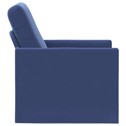 Fauteuil Politieblauw 70 x 81 x 82 cm fluweel