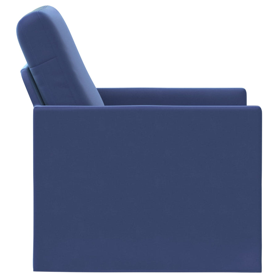 Fauteuil Politieblauw 70 x 81 x 82 cm fluweel