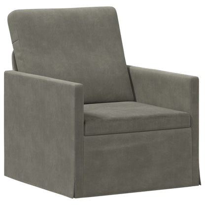 Fauteuil Lichtgrijs 70 x 81 x 82 cm Katoen Stof