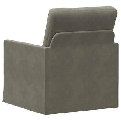 Fauteuil Lichtgrijs 70 x 81 x 82 cm Katoen Stof
