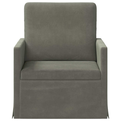 Fauteuil Lichtgrijs 70 x 81 x 82 cm Katoen Stof