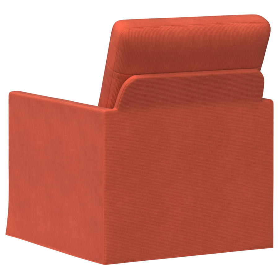 Fauteuil Rood-oranje 70 x 81 x 82 cm Katoen Stof