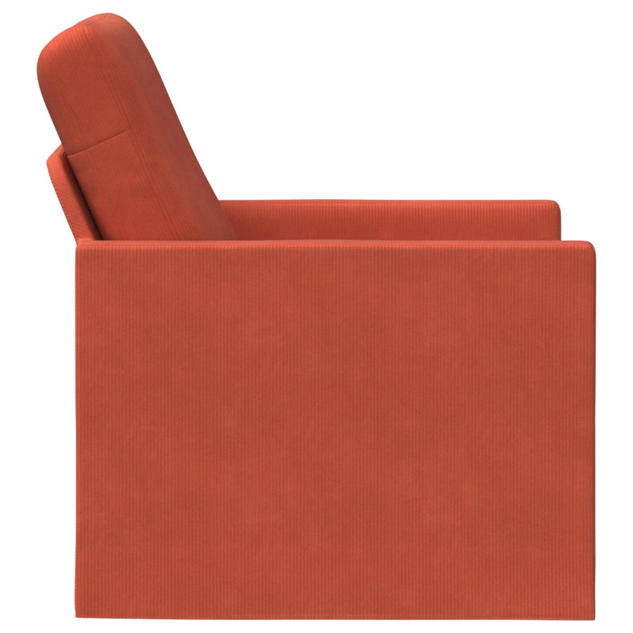 Fauteuil Rood-oranje 70 x 81 x 82 cm Katoen Stof