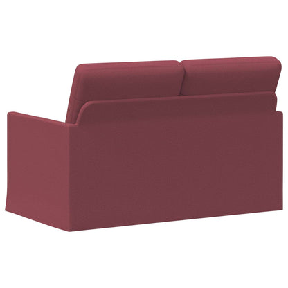 2-zits bank Wijnrood 130 x 81 x 82 cm Stof