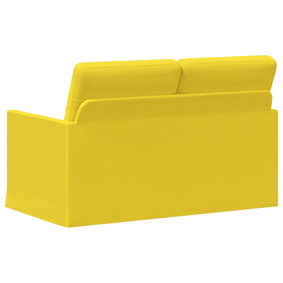 2-zits bank Lichtgeel 130 x 81 x 82 cm Stof
