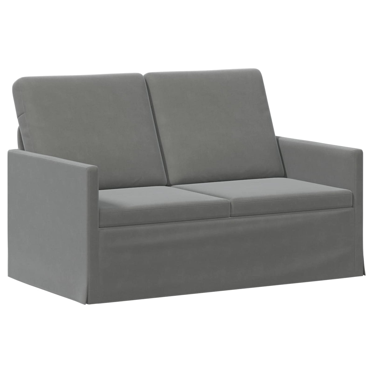 2-zits bank Donkergrijs 130 x 81 x 82 cm fluweel