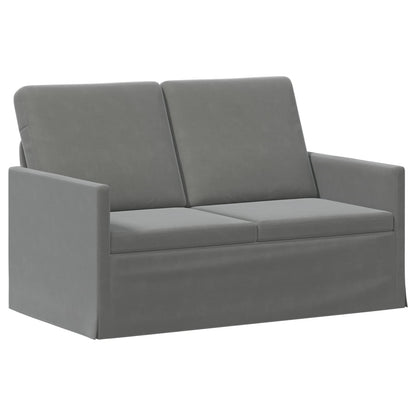 2-zits bank Donkergrijs 130 x 81 x 82 cm fluweel