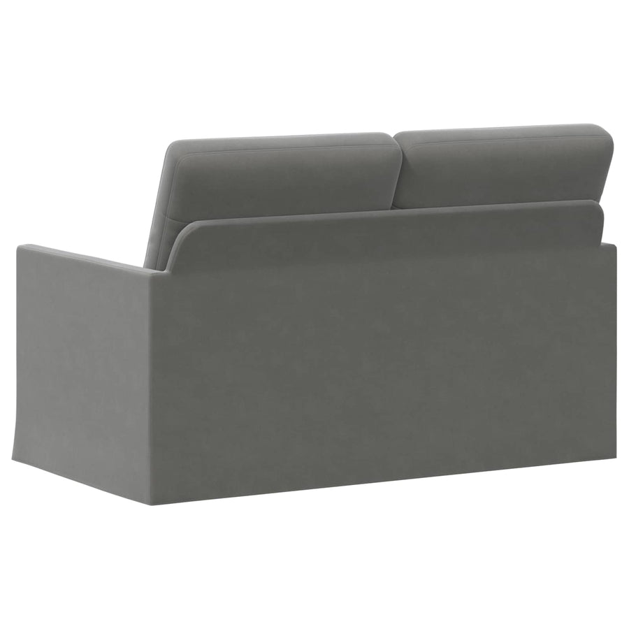 2-zits bank Donkergrijs 130 x 81 x 82 cm fluweel