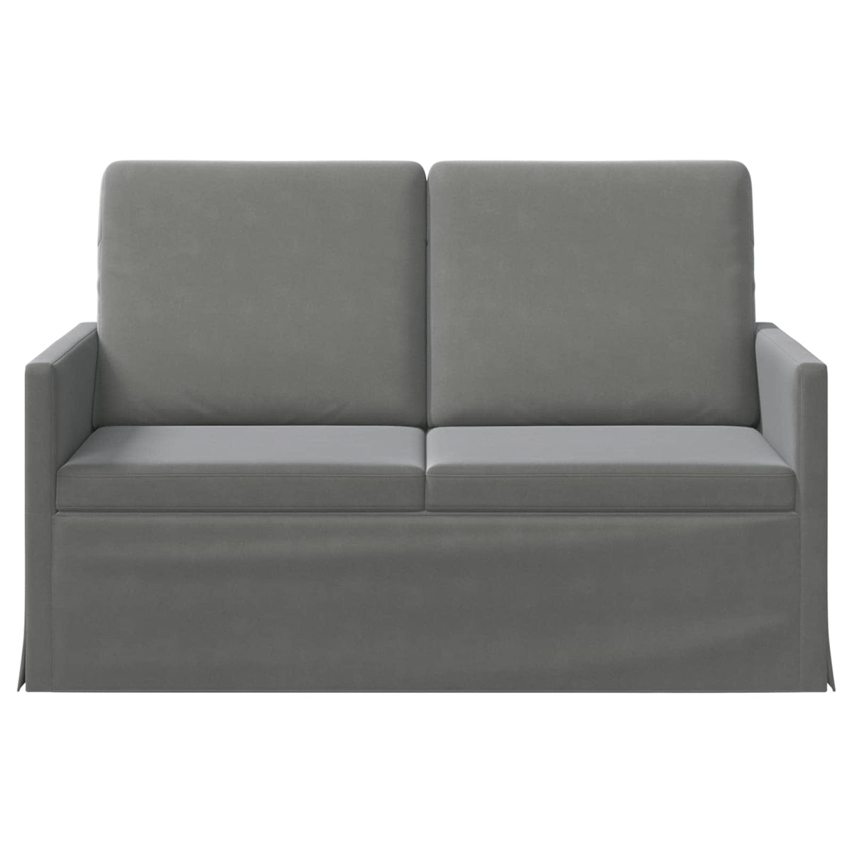 2-zits bank Donkergrijs 130 x 81 x 82 cm fluweel