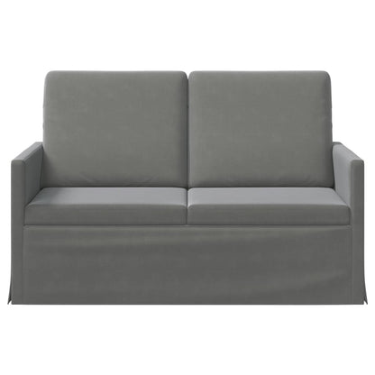 2-zits bank Donkergrijs 130 x 81 x 82 cm fluweel