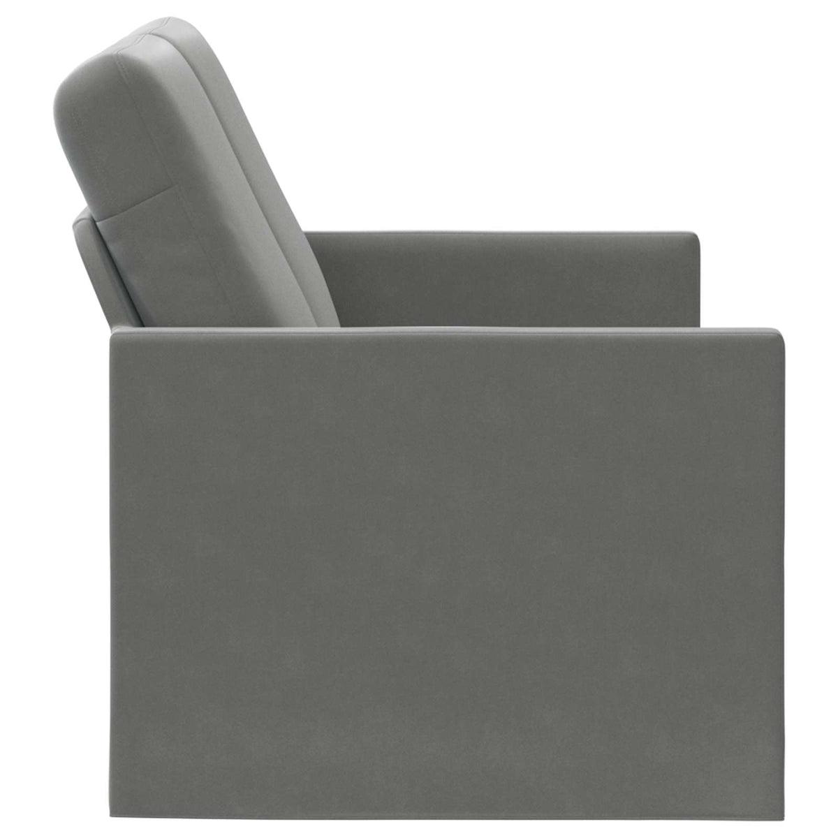 2-zits bank Donkergrijs 130 x 81 x 82 cm fluweel