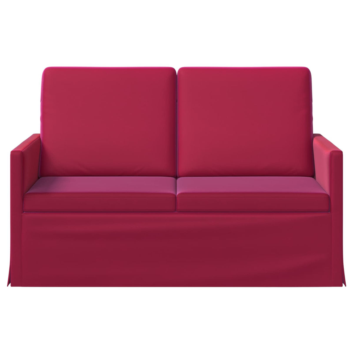 2-zits bank Wijnrood 130 x 81 x 82 cm fluweel