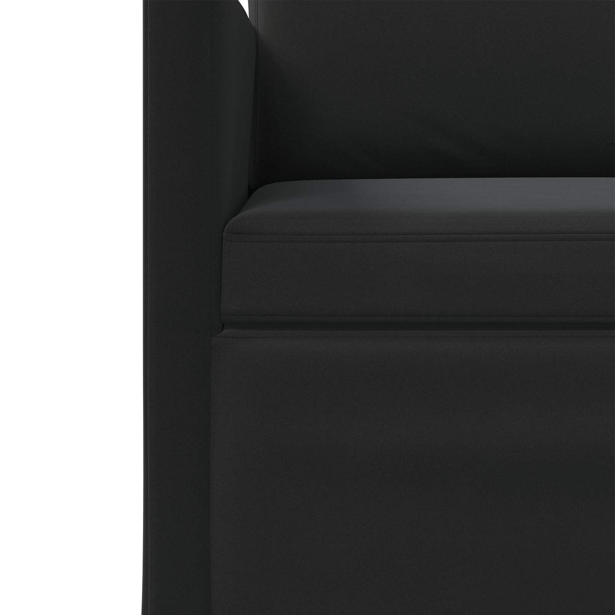 2-zits bank Zwart 130 x 81 x 82 cm fluweel