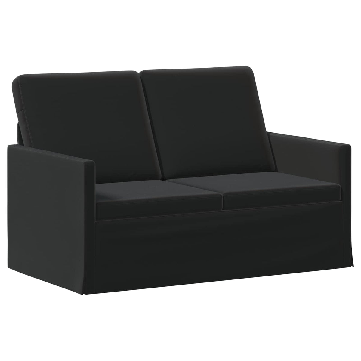 2-zits bank Zwart 130 x 81 x 82 cm fluweel