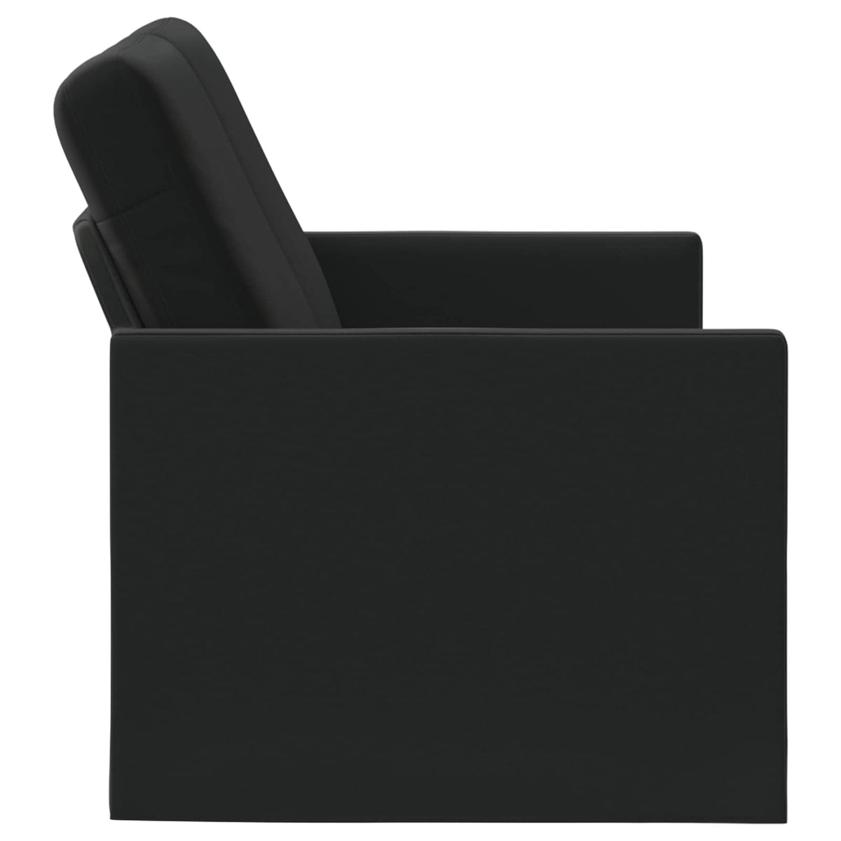 2-zits bank Zwart 130 x 81 x 82 cm fluweel