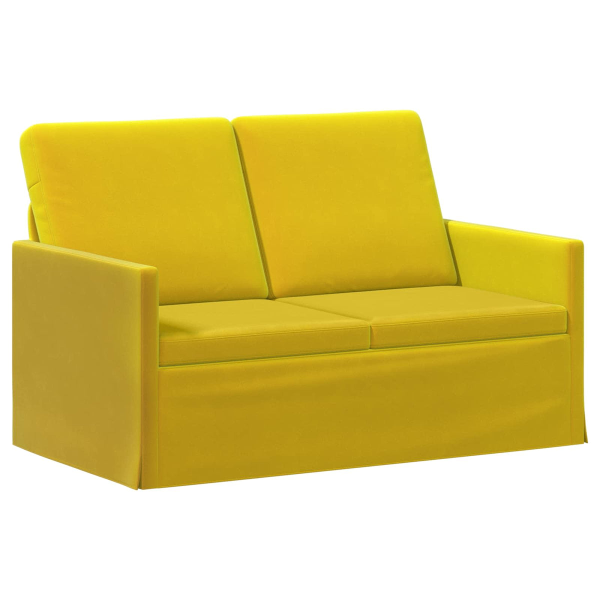 2-zits bank Geel 130 x 81 x 82 cm fluweel