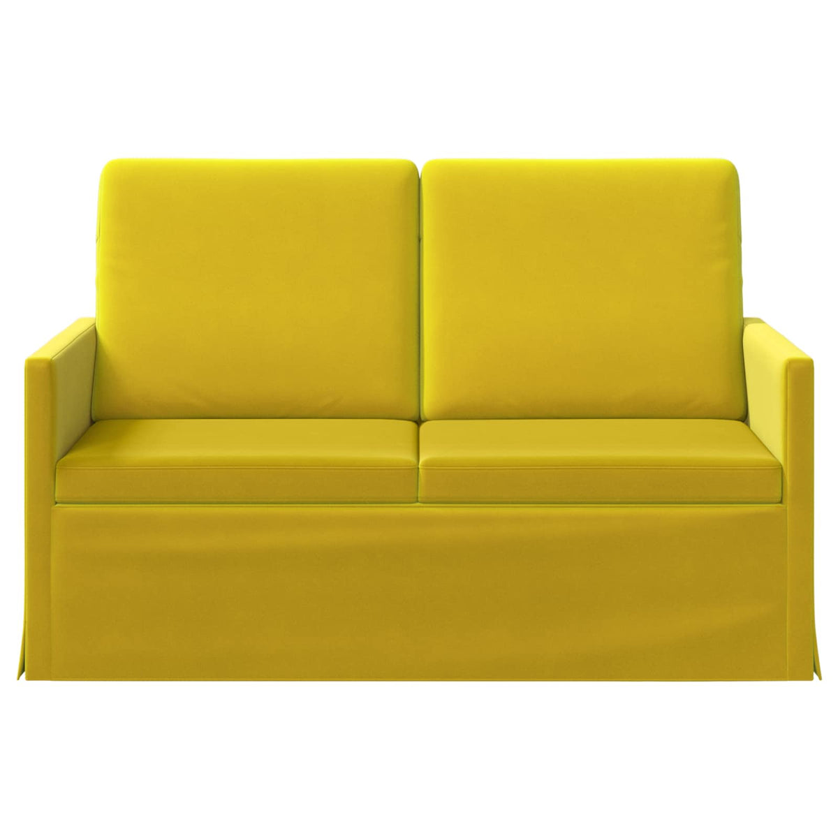 2-zits bank Geel 130 x 81 x 82 cm fluweel