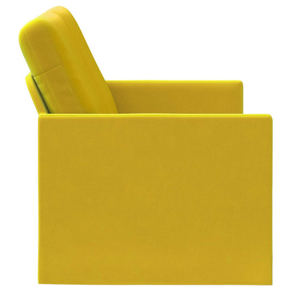 2-zits bank Geel 130 x 81 x 82 cm fluweel